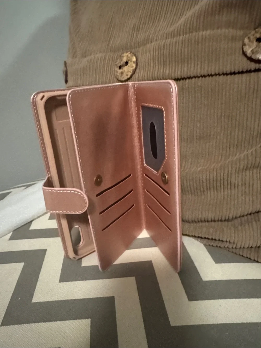 ***2/$15*** Rose Gold Flip Wallet Phone Case with Camera Cutout